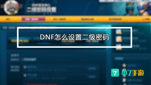 dnf二级密码